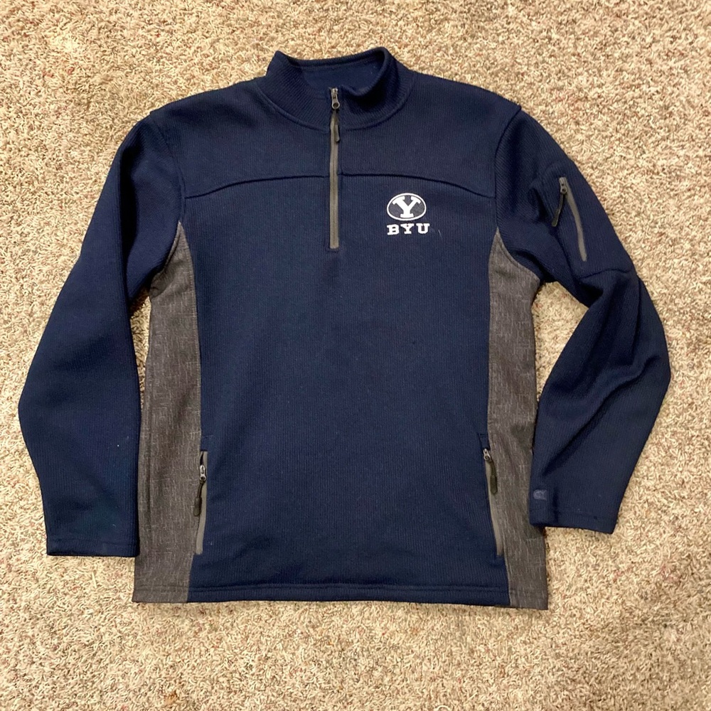 COLOSSEUM BYU MENS 1/4 ZIP PULLOVER NWOT